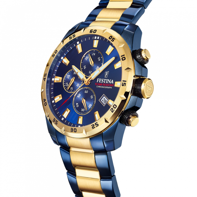 Reloj festina f20564/1 azul correa de acero, hombre