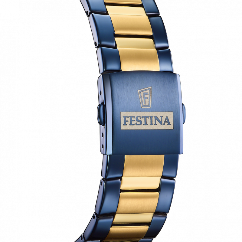 Reloj festina f20564/1 azul correa de acero, hombre