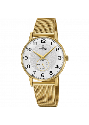 Festina watch f20569/1 silver steel strap, men's