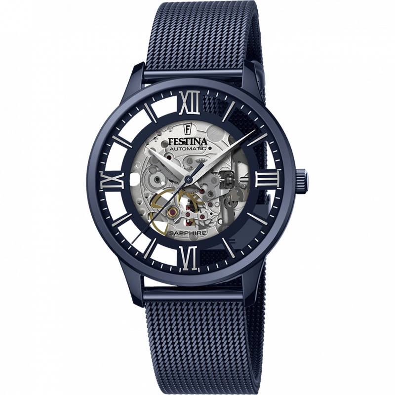 Festina watch f20574/1 blue steel strap, men