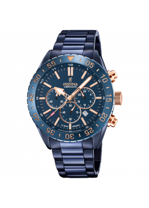 Festina watch f20576/1 blue steel strap, men