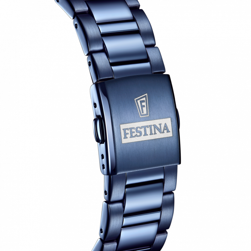 Festina watch f20576/1 blue steel strap, men