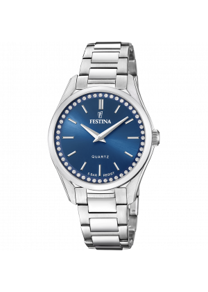 Festina watch mademoiselle f20583/3 blue steel strap, woman