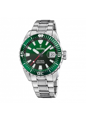 Festina men's green stainless steel watch f20669/2