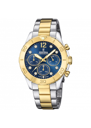 Festina watch f20604/3 blue steel strap, women