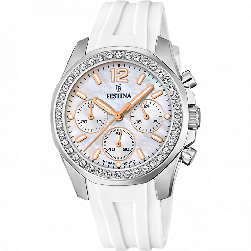 Festina watch f20610/1 silver women's