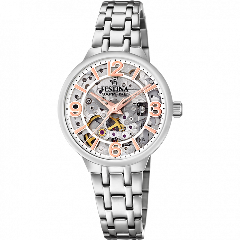 Festina watch f20614/1 with steel strap, women's