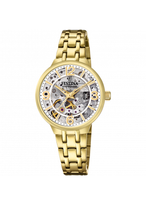 Festina automatic watch f20617/1 with steel strap, women's