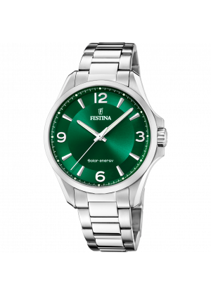 Festina f20656/3 green stainless steel 316l, men