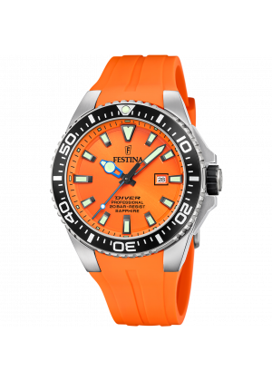 Festina men's orange the originals rubber watch bracelet f20664/4