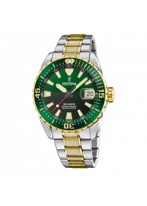 Festina men's green the originals stainless steel watch bracelet f20706/2