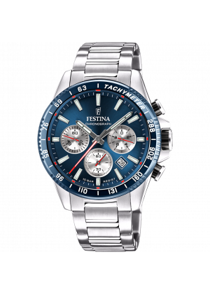 Festina watch f20560/2 blue steel strap, men