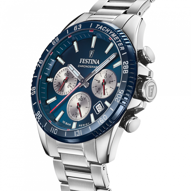 Festina watch f20560/2 blue steel strap, men