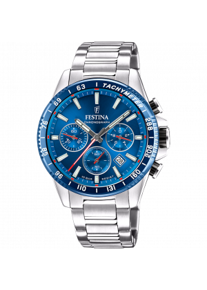 Festina watch f20560/3 blue steel strap, men