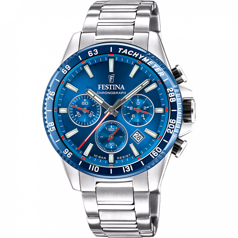 Festina watch f20560/3 blue steel strap, men