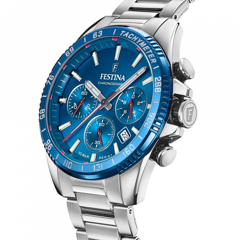 Festina watch f20560/3 blue steel strap, men