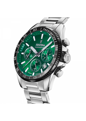 Festina watch f20560/4 green steel strap, men