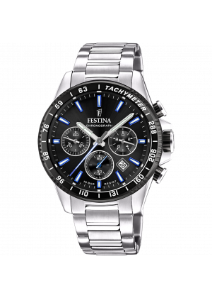 Festina watch f20560/5 black steel strap, men