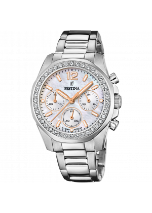 Festina watch f20606/1 mother-of-pearl women's