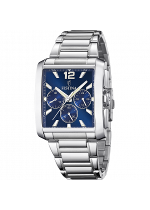 Festina watch f20635/2 blue stainless steel 316l strap, men's