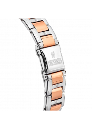 Festina boyfriend watch f20403/1 mother-of-pearl dial with steel strap