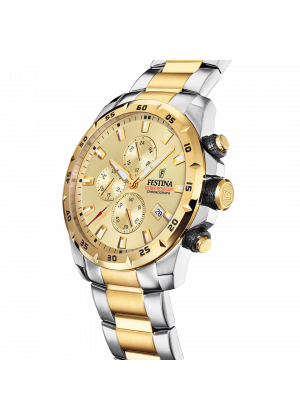 Reloj festina f20562/1 champán correa de acero, hombre