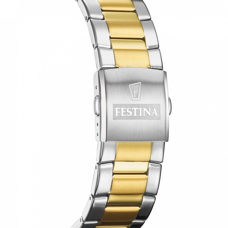 Reloj festina f20562/1 champán correa de acero, hombre