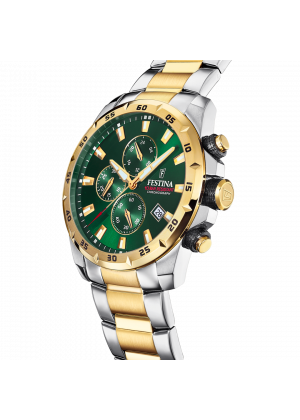 Reloj festina f20562/3 verde correa de acero, hombre