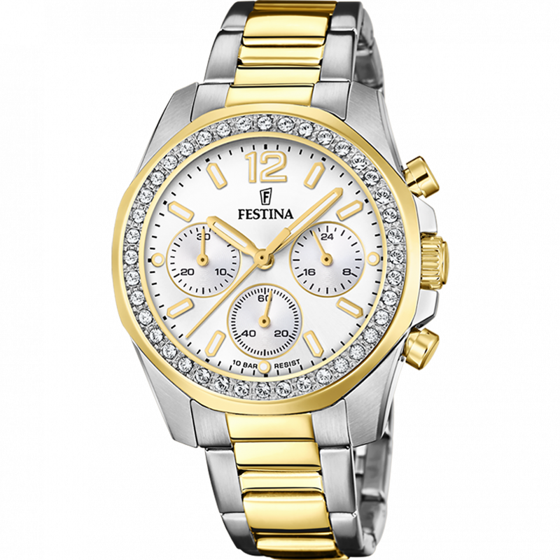 Festina watch f20607/1 mother-of-pearl women's