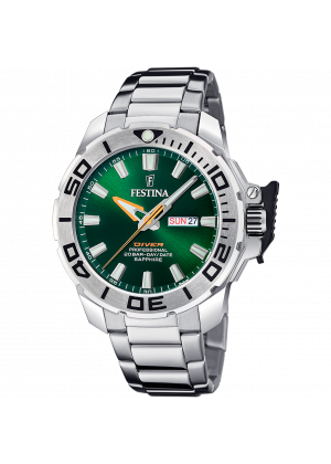 Festina men's green stainless steel watch bracelet f20665/2