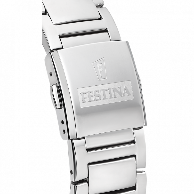 Festina watch f20652/3 black stainless steel 316l strap, men