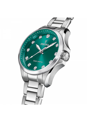 Festina f20654/3 green stainless steel 316l, women