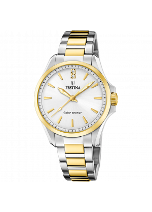 Festina solar energy f20655/2 white stainless steel 316l, women