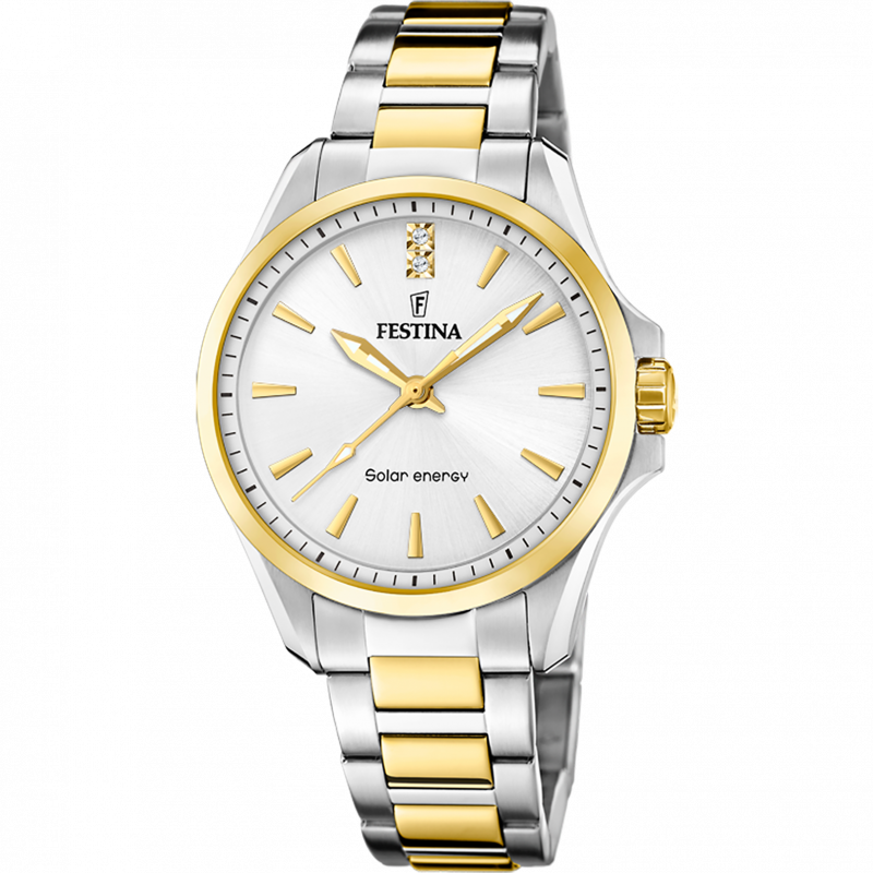 Festina solar energy f20655/2 white stainless steel 316l, women