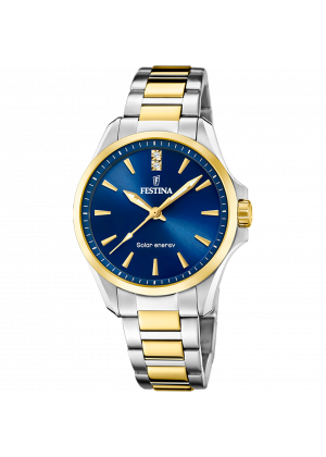 Festina solar energy f20655/4 blue stainless steel 316l, women