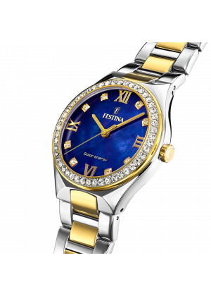 Festina solar energy f20659/2 blue stainless steel 316l, women