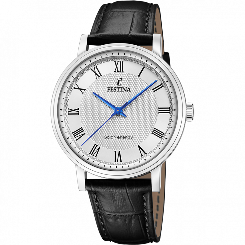 Festina solar energy f20660/3 silver leather, men