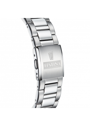 Festina watch f20575/1 white steel strap, men