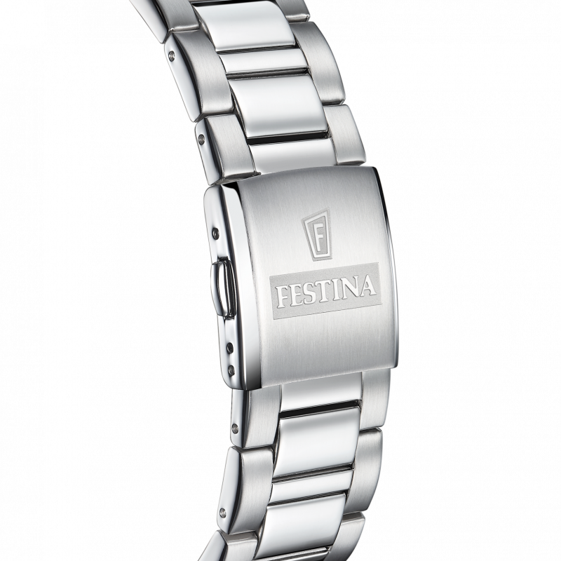 Festina watch f20575/1 white steel strap, men