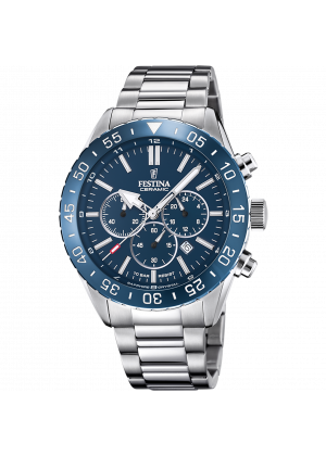 Festina watch f20575/2 blue steel strap, men