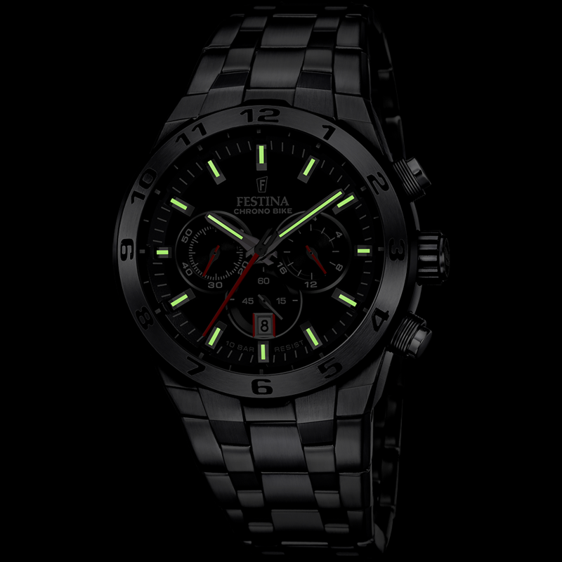 Festina chronograph black best sale