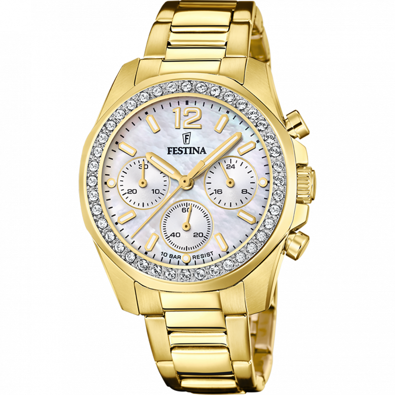 Festina rainbow watch f20609/1 mother-of-pearl women's