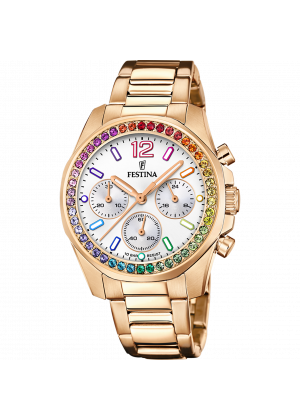 Festina rainbow watch f20639/2 with steel strap, women