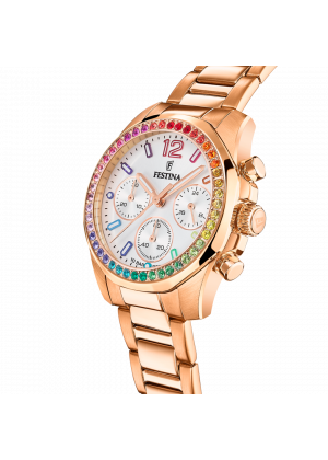 Festina rainbow watch f20639/2 with steel strap, women