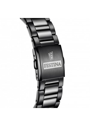 Festina watch f20577/1 black steel strap, men