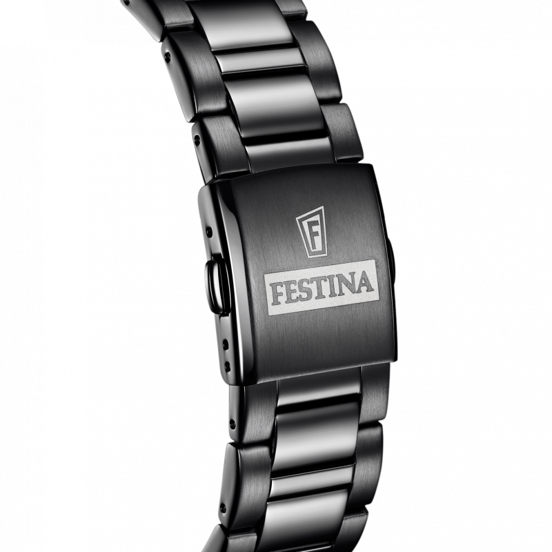 Festina watch f20577/1 black steel strap, men