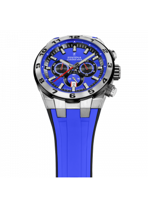 Men's watch festina chrono bike blue with rubber strap f20671/3