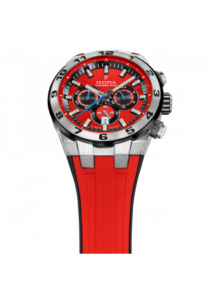 Men's watch festina chrono bike red with rubber strap f20671/5