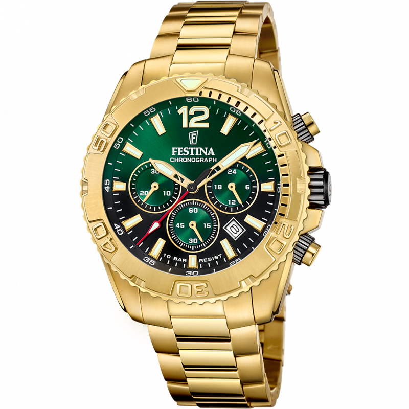 Festina men's green watch f20684/3