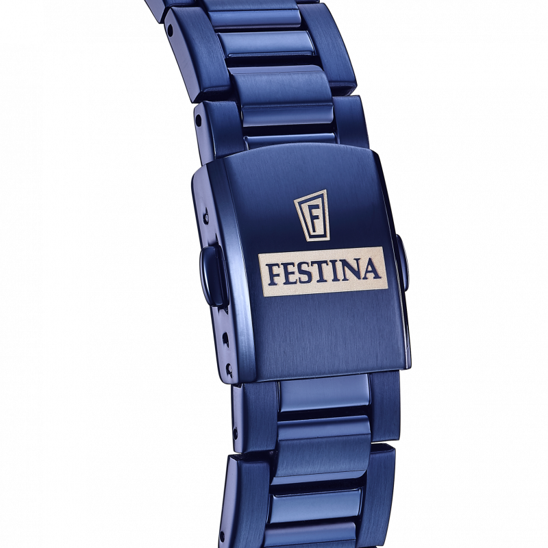 Festina watch f20631/1 blue stainless steel 316l strap, men